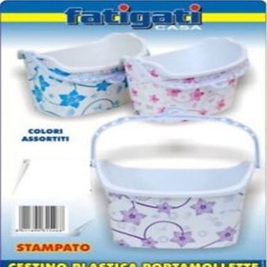 Pulizia E Bucato TrAdE Shop Traesio  Cestino Portamollette Porta Mollette  In Plastica Stampata Colorato « Stile-mobili